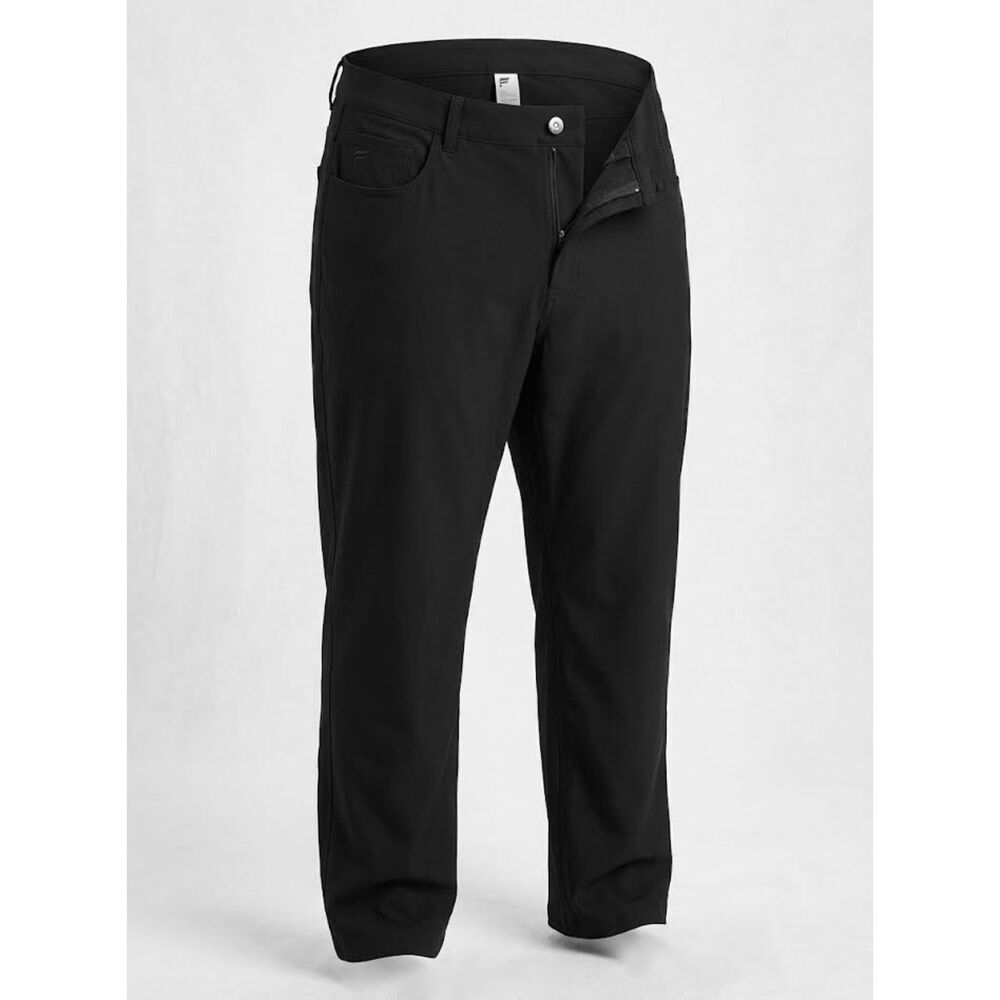 Fabletics Men's The Don Black 5 Pocket Pants Size 38/34 Athleisure Golf Gorpcore